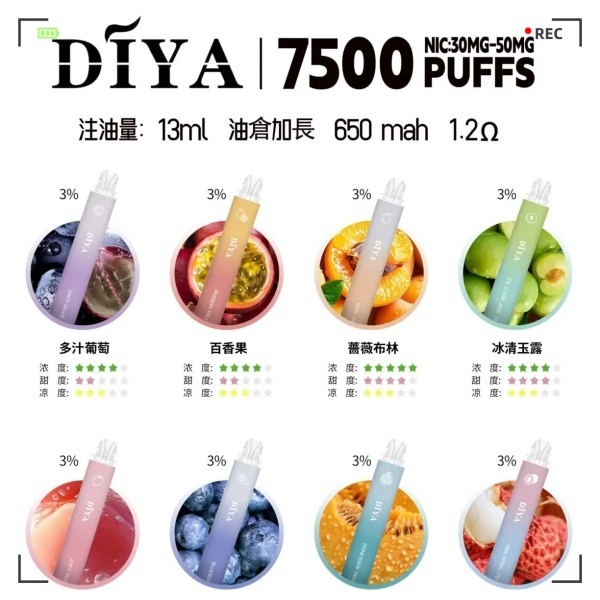 DIYA7500口拋棄式電子煙 叮啞電子煙#台灣現貨#ILIA電子煙#15