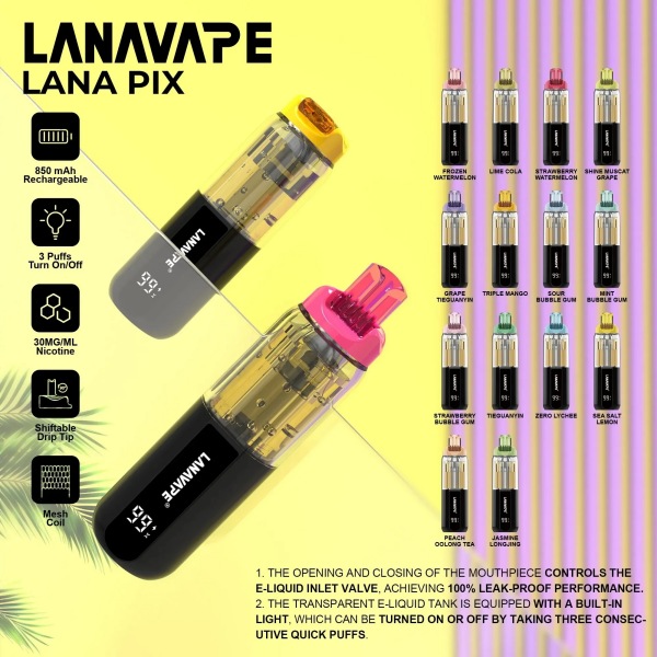 LANA PIX閃光彈20000口拋棄式 LANA拋棄式電子煙#LANA電子煙#